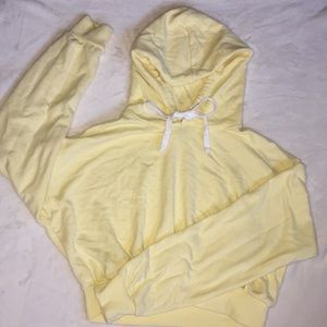 Forever 21 Jackets & Coats - cropped yellow sweatshirt! comes ironed and washed Forever 21 Jackets & Coats - cropped yellow sweatshirt! comes ironed and washed